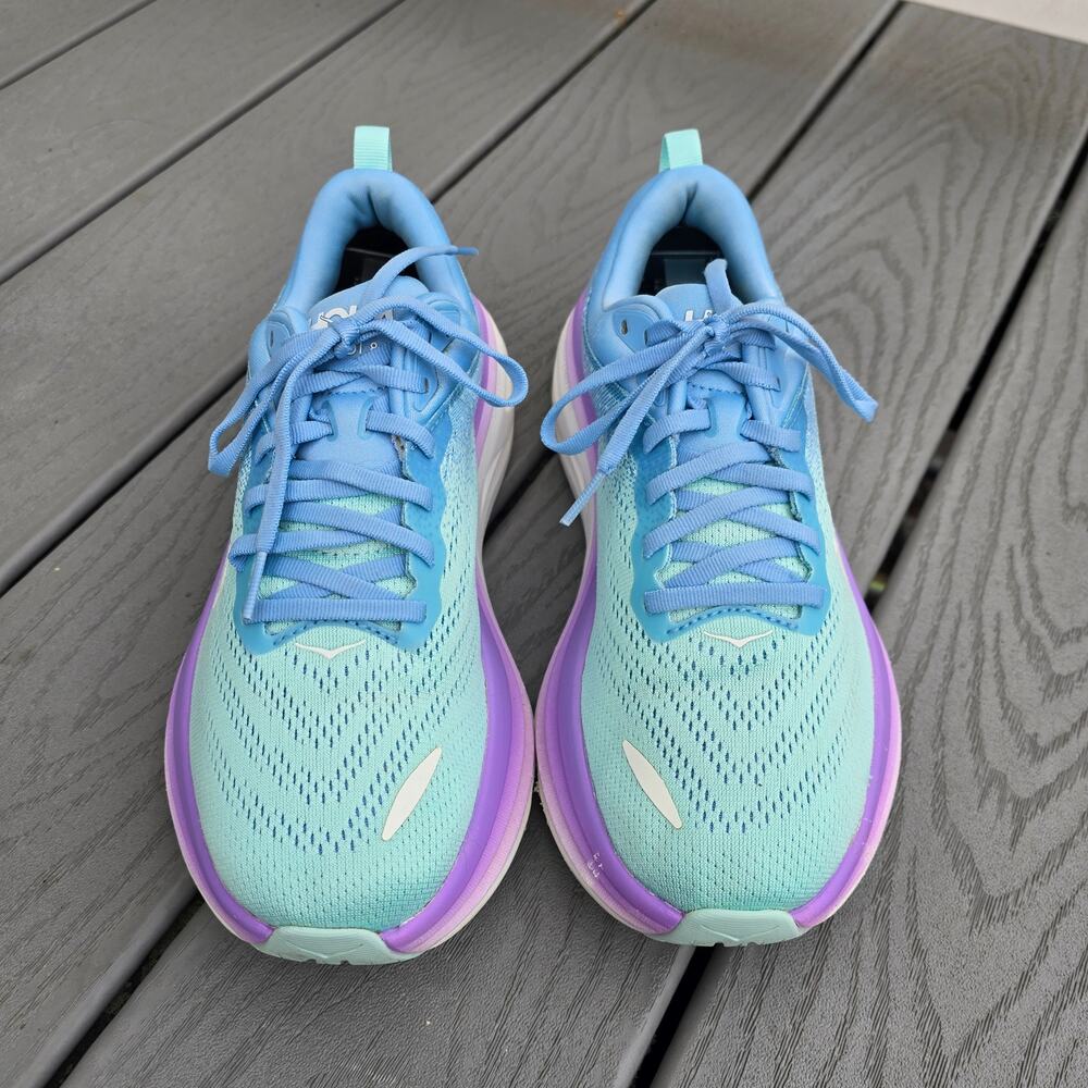 Hoka One Women's Bondi 8 Running Shoes Blue/purple, Size 8